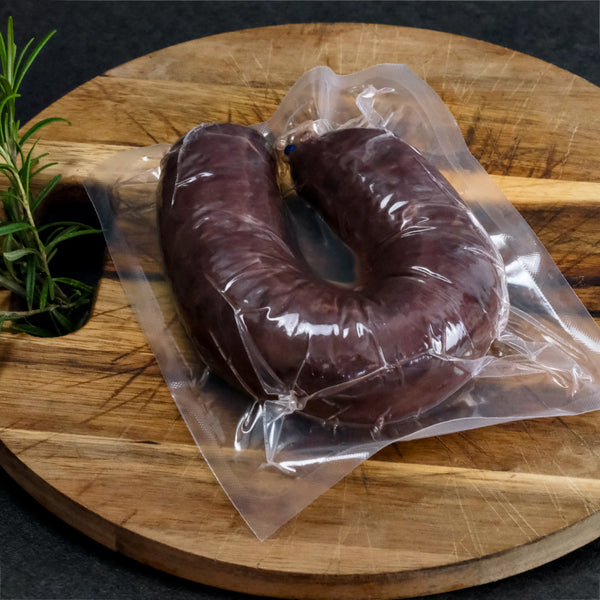 Organic meat red sausage