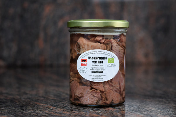 Organic sour meat from Angus beef