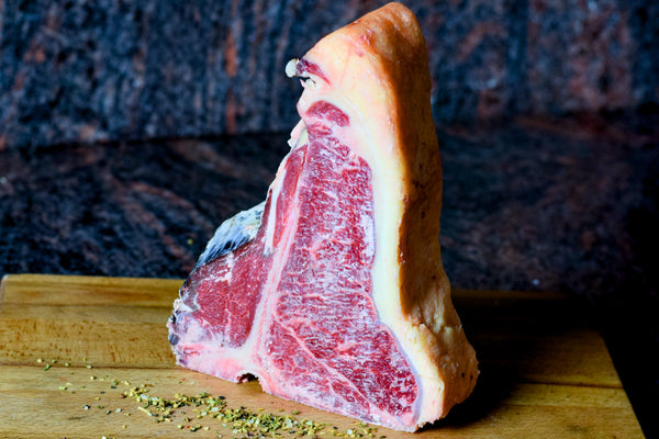 Organic T-bone steak - aged for 8 weeks
